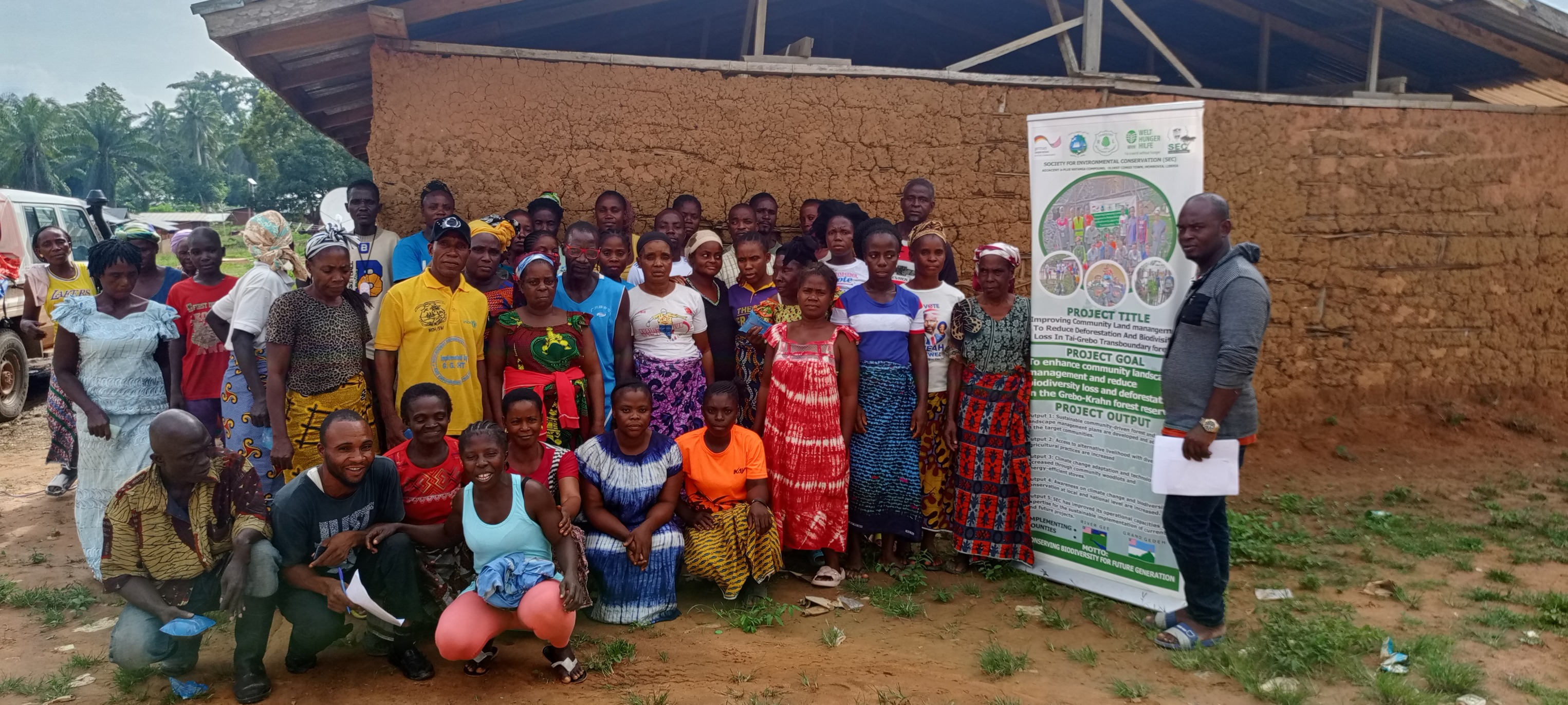 Village discussion around climate adaptation